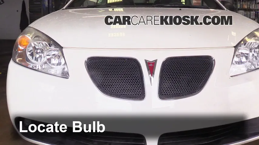 2008 Pontiac G6 GT 3.9L V6 Convertible (2 Door) Éclairage Feu antibrouillard (remplacer l'ampoule)